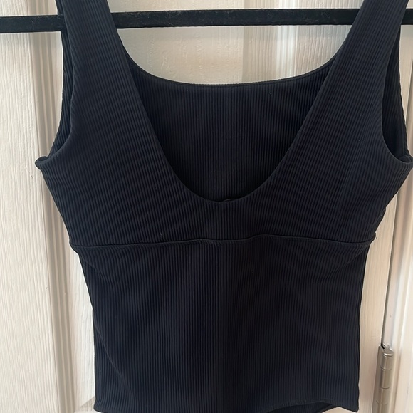 Abercrombie & Fitch Soft Collection Black Ribbed Knit Cutout Bodysuit NW… - Picture 6 of 7